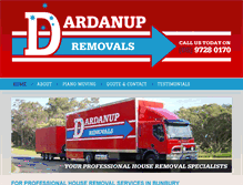 Tablet Screenshot of dardanupremovals.com